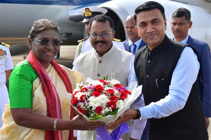 President Murmu Arrives In Goa On Three Day Visit The Financial World