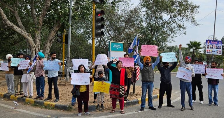 Selected Assistant Professors in Punjab continue to protest